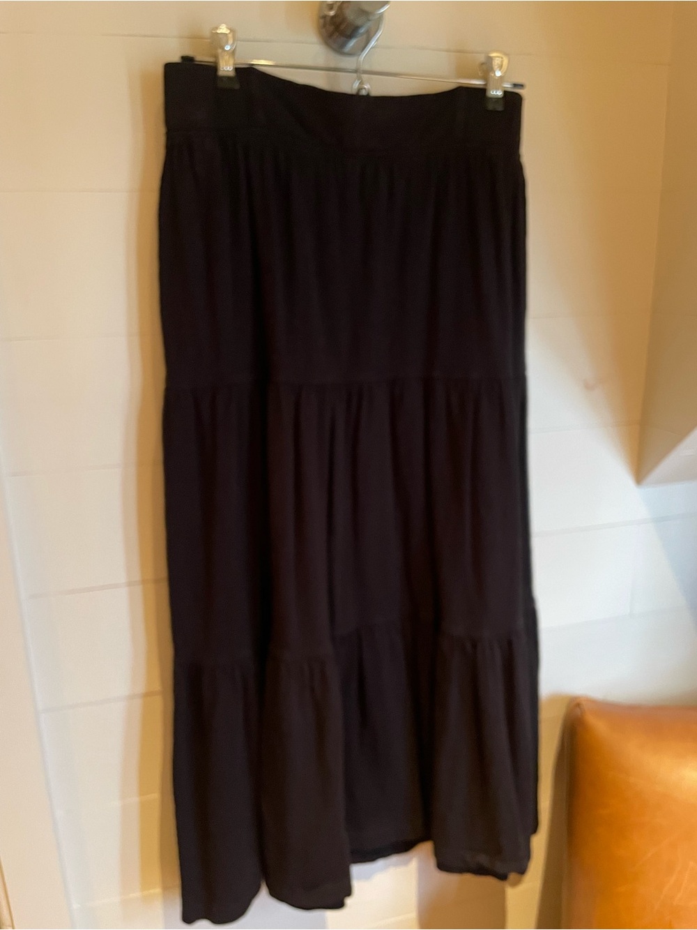 Mododoc Black Tiered Maxi Skirt - Los Angeles Label
